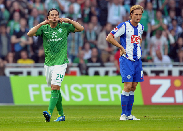 Pizarro egyenlített a Hertha ellen - Fotó: AFP