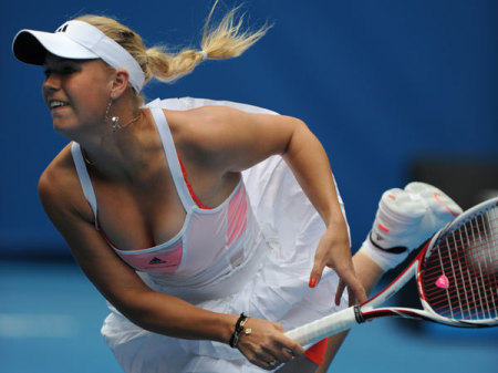 Caroline Wozniacki az Australian Open első napján