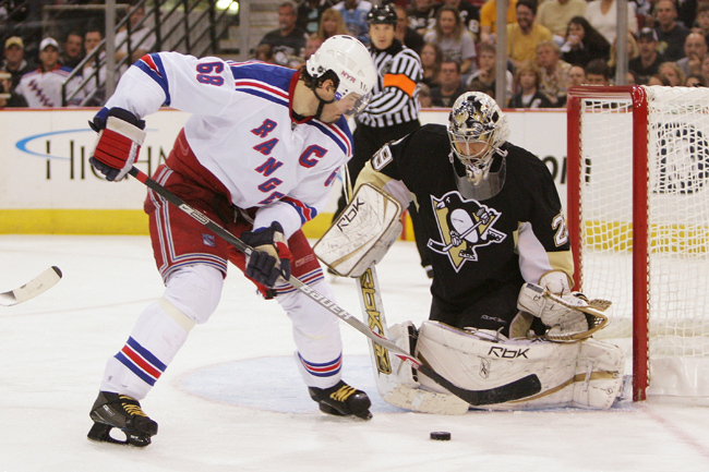 Jaromír Jágr, a New York Rangers játékosaként az NHL-ben.