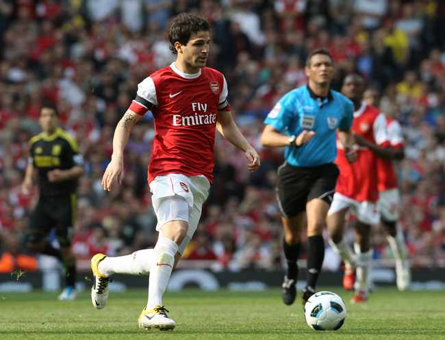 Cesc Fabregas, az Arsenal csapatkapitánya. 