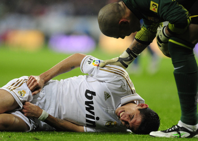 Di María fájdalamsan kapott a lábához, de folytatni tudta a játékot