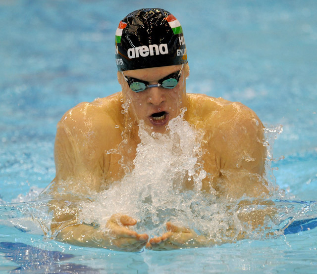 Gyurta Dániel aranyérmet nyert 200 m mellen vasárnap a lengyelországi Szczecinben zajló rövidpályás úszó Európa-bajnokságon.