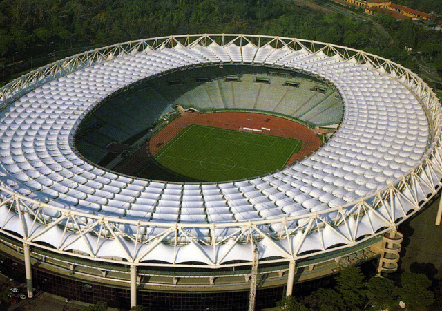 Stadio Olimpico, a Roma és a Lazio által használt olimpiai stadion Rómában
