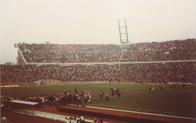 Magyarország -Brazília (3-0) 1986. március 16-án a Népstadionban.