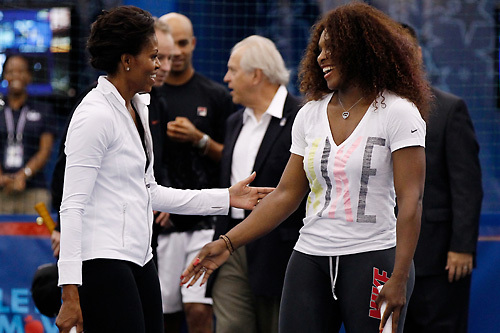 Michelle Obama életében először járt a US Openen