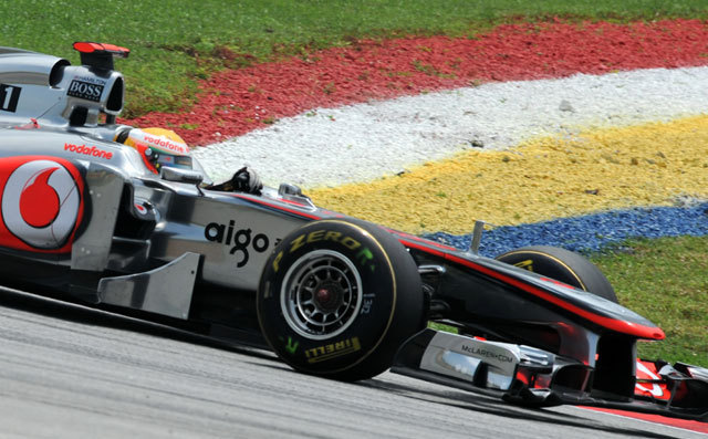 Lewis Hamilton a Malajziai nagydíj harmadik szabadedzésén