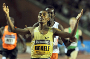 Kenenisa Bekele, az etiópok olimpiai bajnok hosszútávfutója.