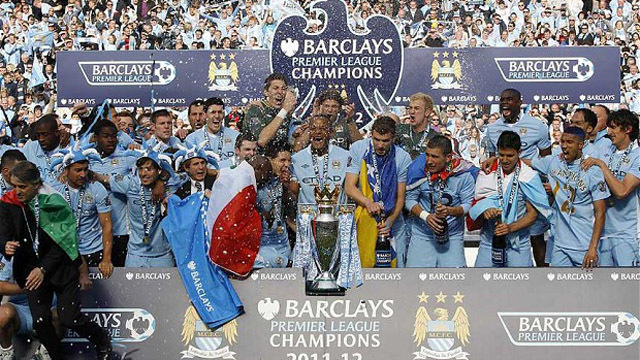 Manchester City ünneplés