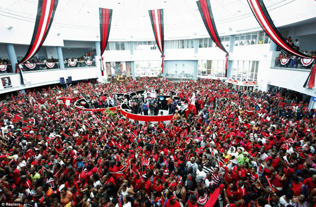 Valóságos népünnepély volt az olimpiai bajnok gerelyhajító hazatérése Trinidadban