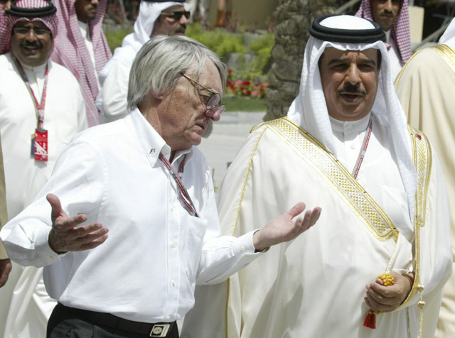 Bernie Ecclestone, a Forma-1 tulajdonosa Bahreinben 