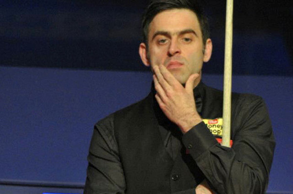 Ronnie O'Sullivan a snooker-világbajnokság elődöntőjében 2012-ben.