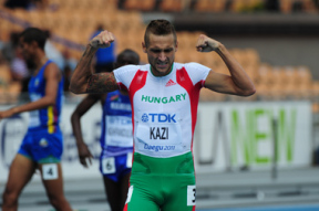 Kazi Tamás, a férfi 800 méteres síkfutás előfutamában a tegui atlétikai világbajnokságon.