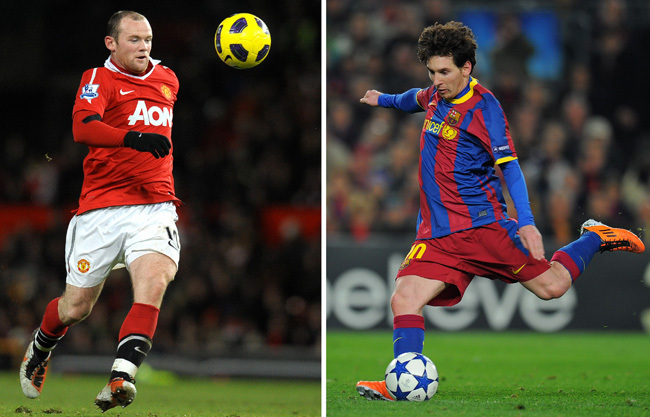 Rooney és Messi a 2010/2011-es szezon két legnagyszerűbb játékosa