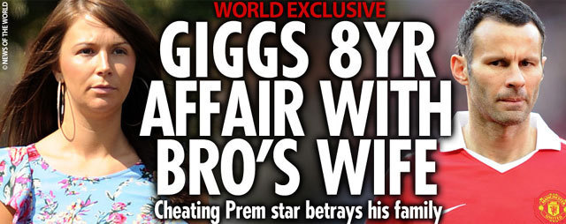 Giggs nem bír a vérével, öccse párjával is félrelépett 