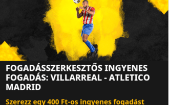 Egy 3.52-es szorzót nyeretnénk a Villarreal-Atlético rangadón