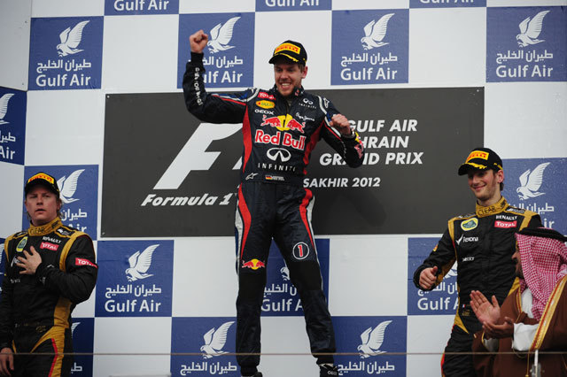A világbajnoki címvédő Sebastian Vettel nyerte vasárnap a Forma-1-es Bahreini Nagydíjat.