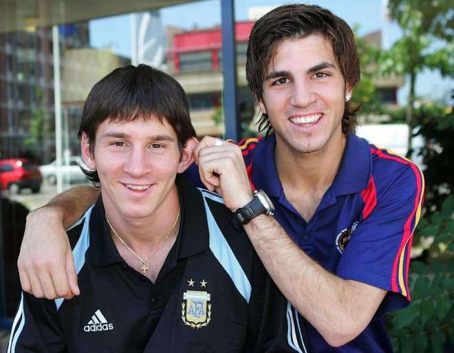 Cesc Fabregas és Lionel Messi - 2005 FIFA U20 Világbajnokság - Fotó: Marca
