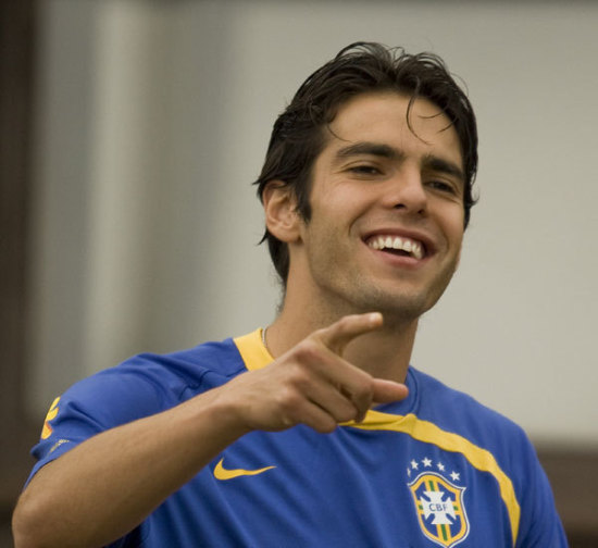 Kaká a brazil válogatott edzésén 2008-ban