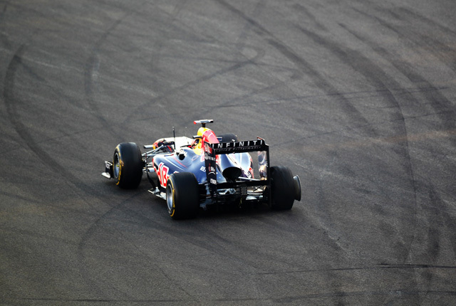 Vettel defektje - Fotó: AFP