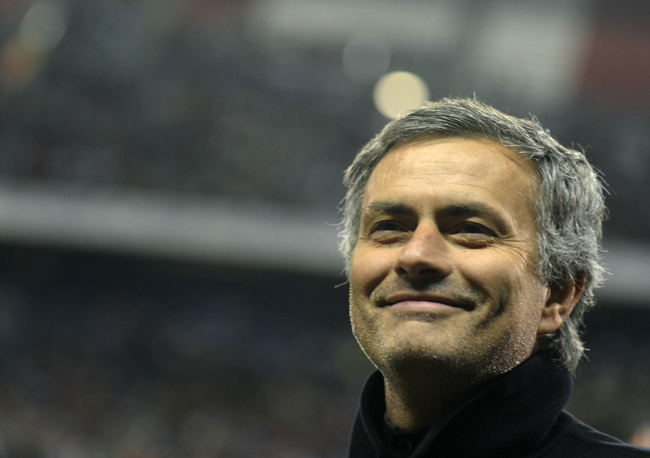 Mourinho öröme - Fotó: AFP