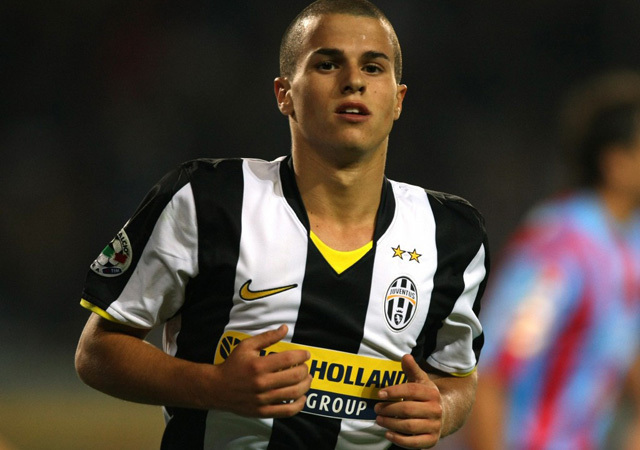 Sebastian Giovinco a Juventus játékosaként 2010-ben.