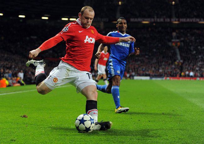 Rooney a Chelsea elleni Bajnokok Ligája negyeddöntő-visszvágón - Fotó: AFP
