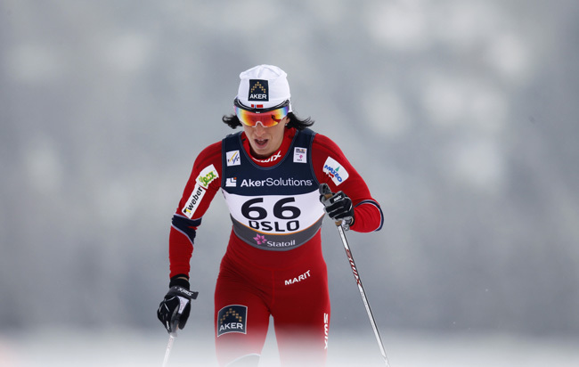 Összejött a harmadik aranyérem a norvégok olimpiai bajnok sífutójának, Marit Björgennek, aki 10 km-en sem talált legyőzőre.