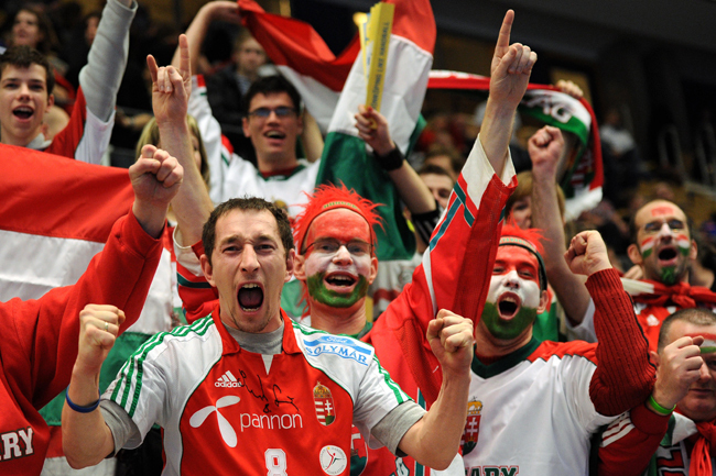 Magyar szurkolók a kézilabda-világbajnokságon