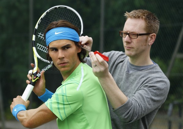 Rafael Nadal életnagyságú szobrát néhány nappal a Roland Garros kezdése előtt mutatták be Londonban - Fotó: AFP