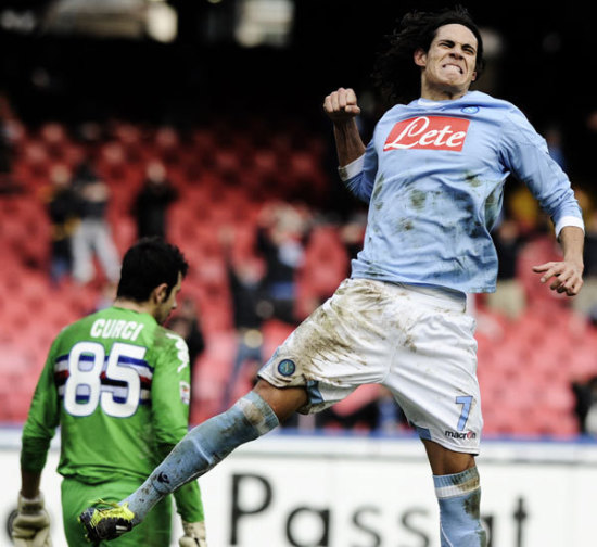 Cavani gólöröme a Sampdoria ellen