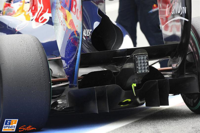 Red Bull befújt diffúzora a 2011-es modellen.