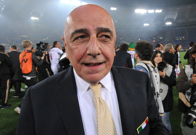 Adriano Galliani, a Milan ügyvezető igazgatója - Fotó: AFP