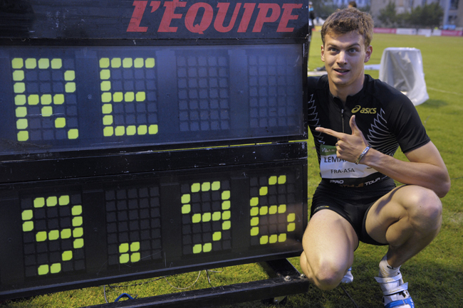 Christophe Lemaitre 9,96 másodpercre javította egyéni csúcsát.