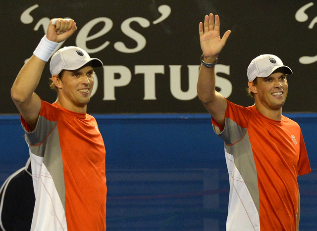 Bob és Mike Bryan az Australian Open férfi páros versenyének győztesei