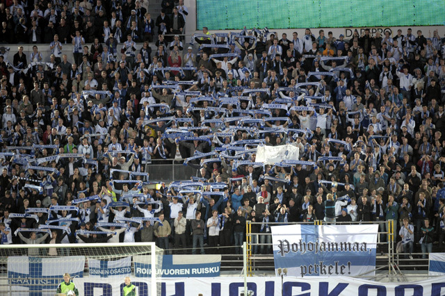 Óriási hangulatra számítanak a finnek - Fotó: AFP