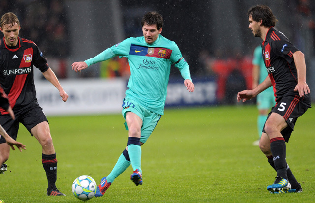 Messi a hajrában mindent eldöntött Leverkusenben - Fotó: AFP