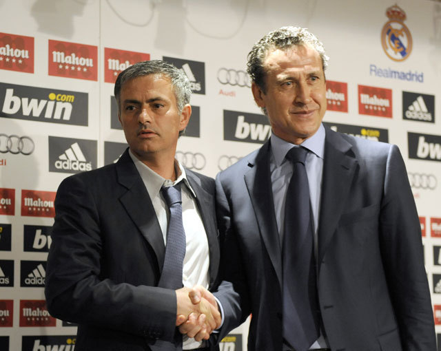 José Mourinho (balra) és Jorge Valdano
