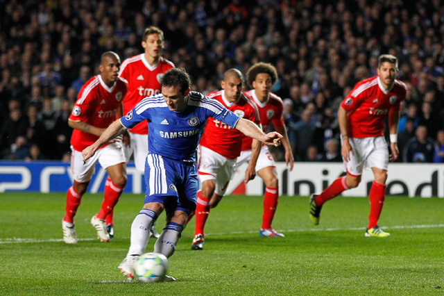 Lampard tizenegyesével vezetett a Chelsea - Fotó: AFP