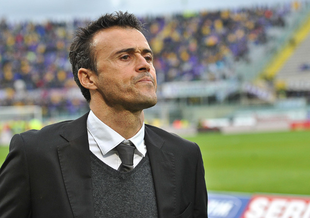 Luis Enrique a Roma vezetőedzőjeként 2011-ben