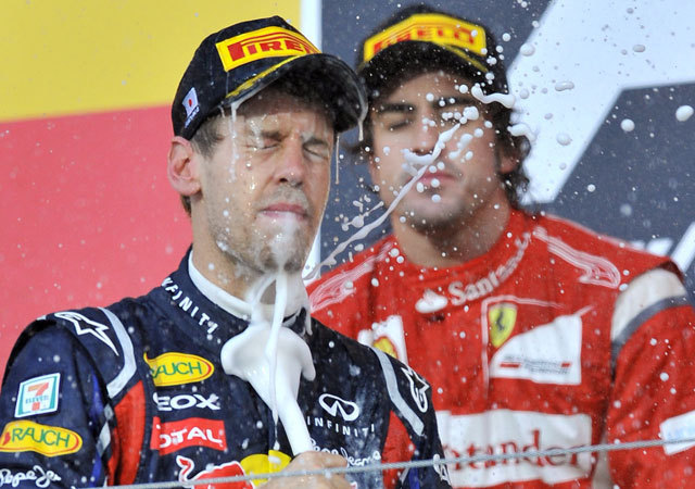 Vettel és Alonso a Japán Nagydíjon