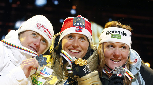 Marit Björgen nyerte az Oslóban csütörtökön megkezdődött északisí-világbajnokság első versenyszámát