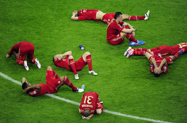Nem erre számítottak - Elkeseredett Bayern München játékosok - Fotó: AFP