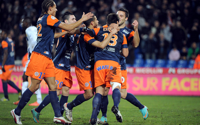 A Montpellier játékosai az idei legnagyobb különbségű győzelmüket ünneplik - Fotó: AFP