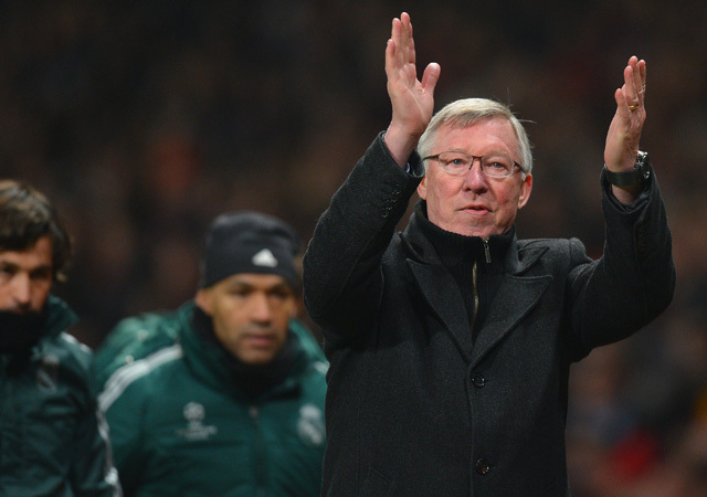 Sir Alex Ferguson a Manchester United-Real Madrid Bajnokok Ligája-nyolcaddöntő után.