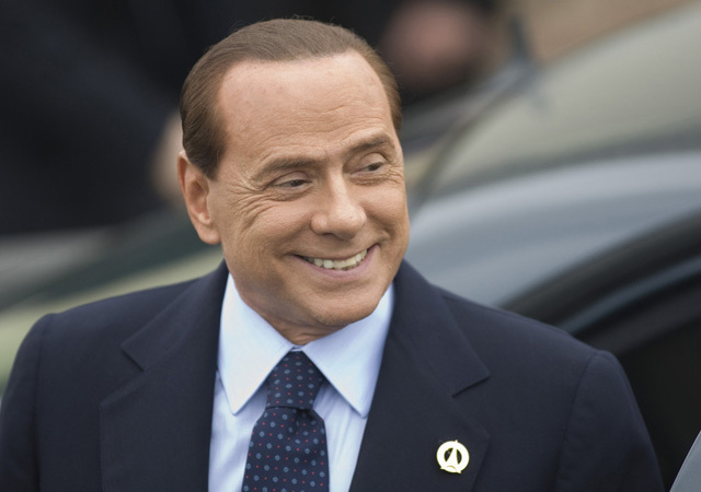 Silvio Berlusconi, a Milan elnöke 2012-ben.
