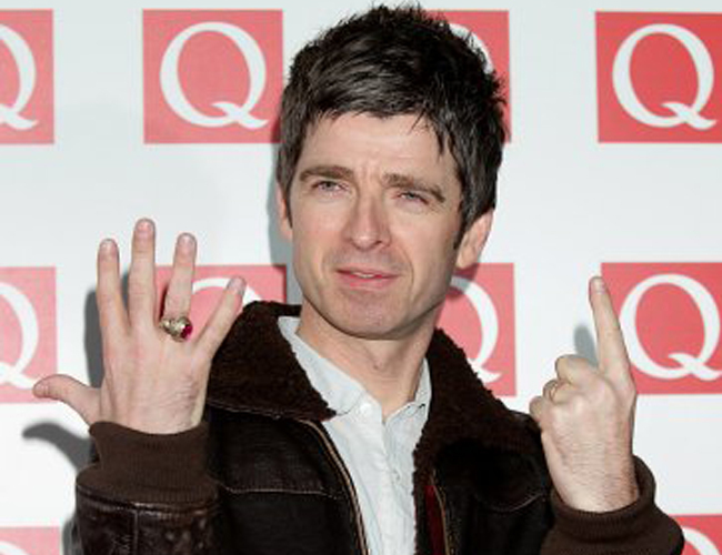 Noel Gallagher, az Oasis frontembere a Q zenei díjátadón