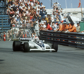 Nelson Piquet az 1981-es Monacói Grand Prix-n egy Brabham volánjánál - Fotó: AFP 