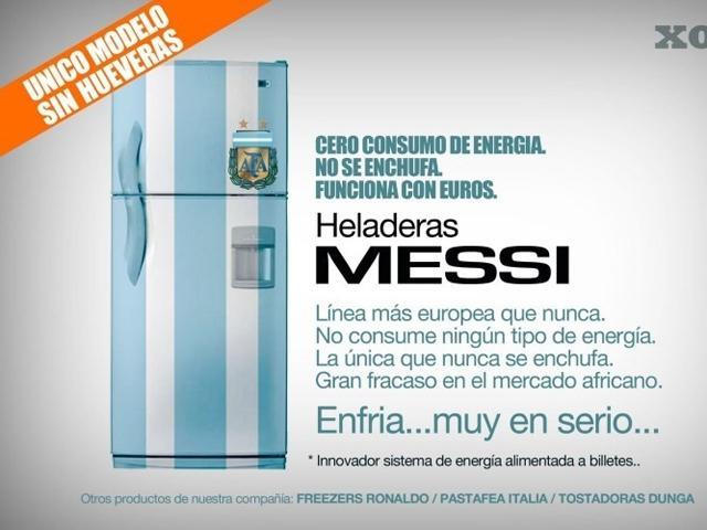 Uruguayi élc - Messi a hűtőszekrény
