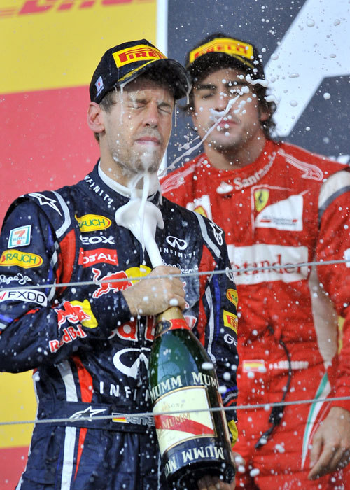 Vettel és a pezsgő