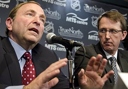Gary Bettman, NHL komisszárja nyilatkozik az Atlanta Thrashers felvásárlásáról